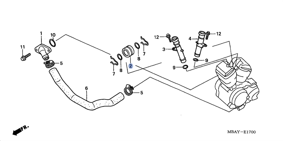 Honda OEM part 19505-MAA-A00