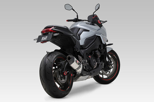 Yoshimura GSX-S1000/GT/S950 / KATANA R-77S STAINLESS SLIP-ON W/ SATIN FINISH MUFFLER (EEC) - 1F0-19E-5W30