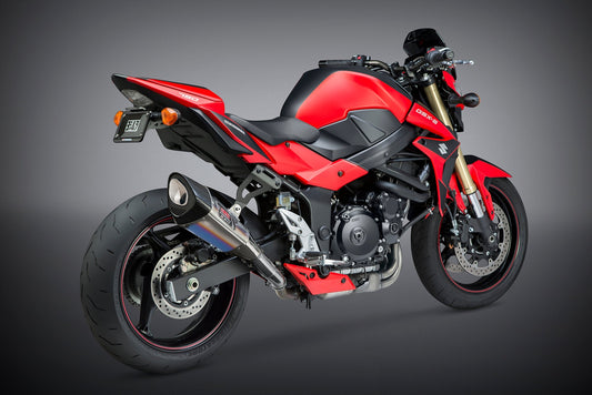 GSR750 2011-16 / GSX-S750 17-23 R-11 Stainless Slip-On Exhaust, w/ Titanium Muffler - 1U0-158-5E80B