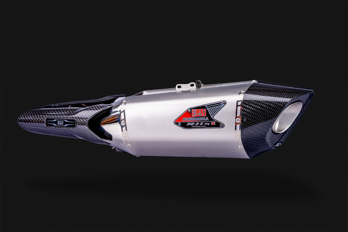 HAYABUSA 2021-26 Race R-11SQ-R Dual Stainless Slip-On Exhaust, w/ Stainless Mufflers - 1U0-592-L13G0