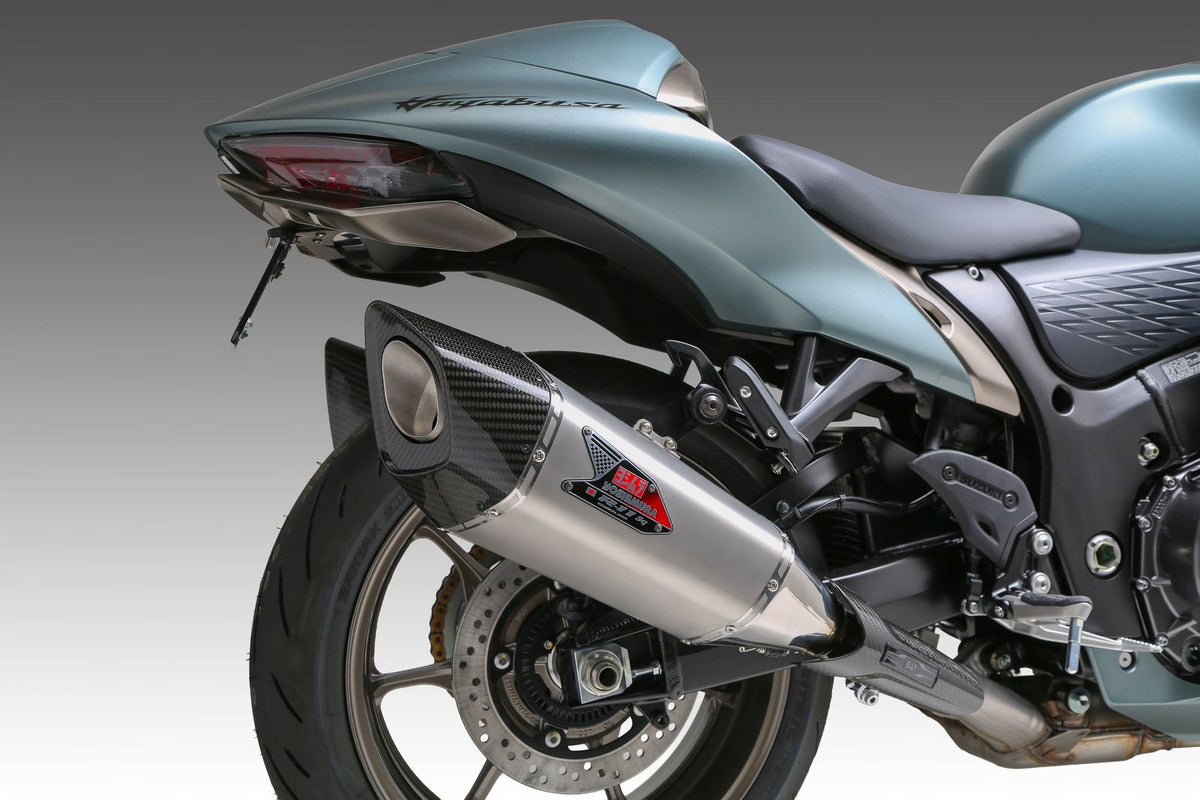 HAYABUSA 2021-26 Race R-11SQ-R Dual Stainless Slip-On Exhaust, w/ Stainless Mufflers - 1U0-592-L13G0