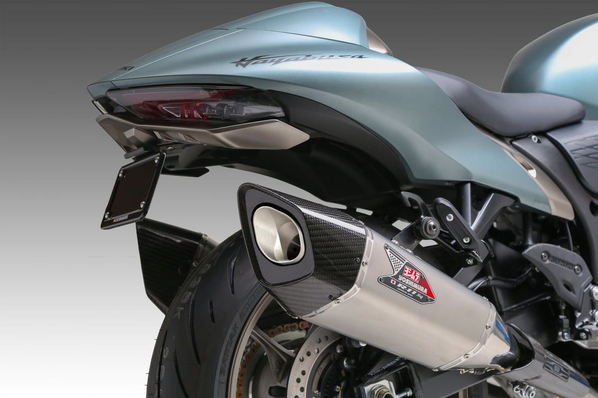 HAYABUSA 2021-26 Race R-11SQ-R Dual Stainless Slip-On Exhaust, w/ Stainless Mufflers - 1U0-592-L13G0