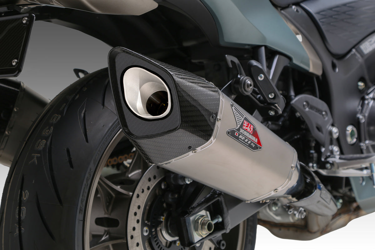 HAYABUSA 2021-26 Race R-11SQ-R Dual Stainless Slip-On Exhaust, w/ Stainless Mufflers - 1U0-592-L13G0