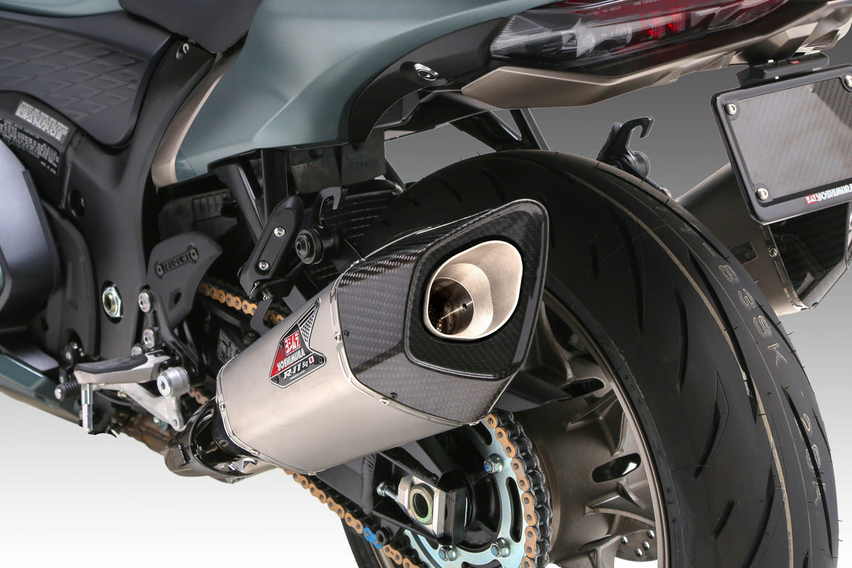 HAYABUSA 2021-26 Race R-11SQ-R Dual Stainless Slip-On Exhaust, w/ Stainless Mufflers - 1U0-592-L13G0