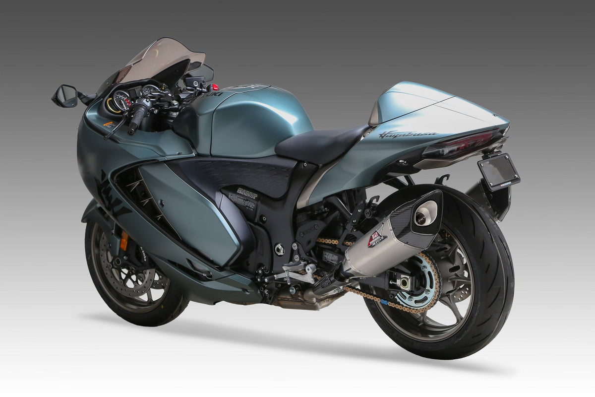 HAYABUSA 2021-26 Race R-11SQ-R Dual Stainless Slip-On Exhaust, w/ Stainless Mufflers - 1U0-592-L13G0