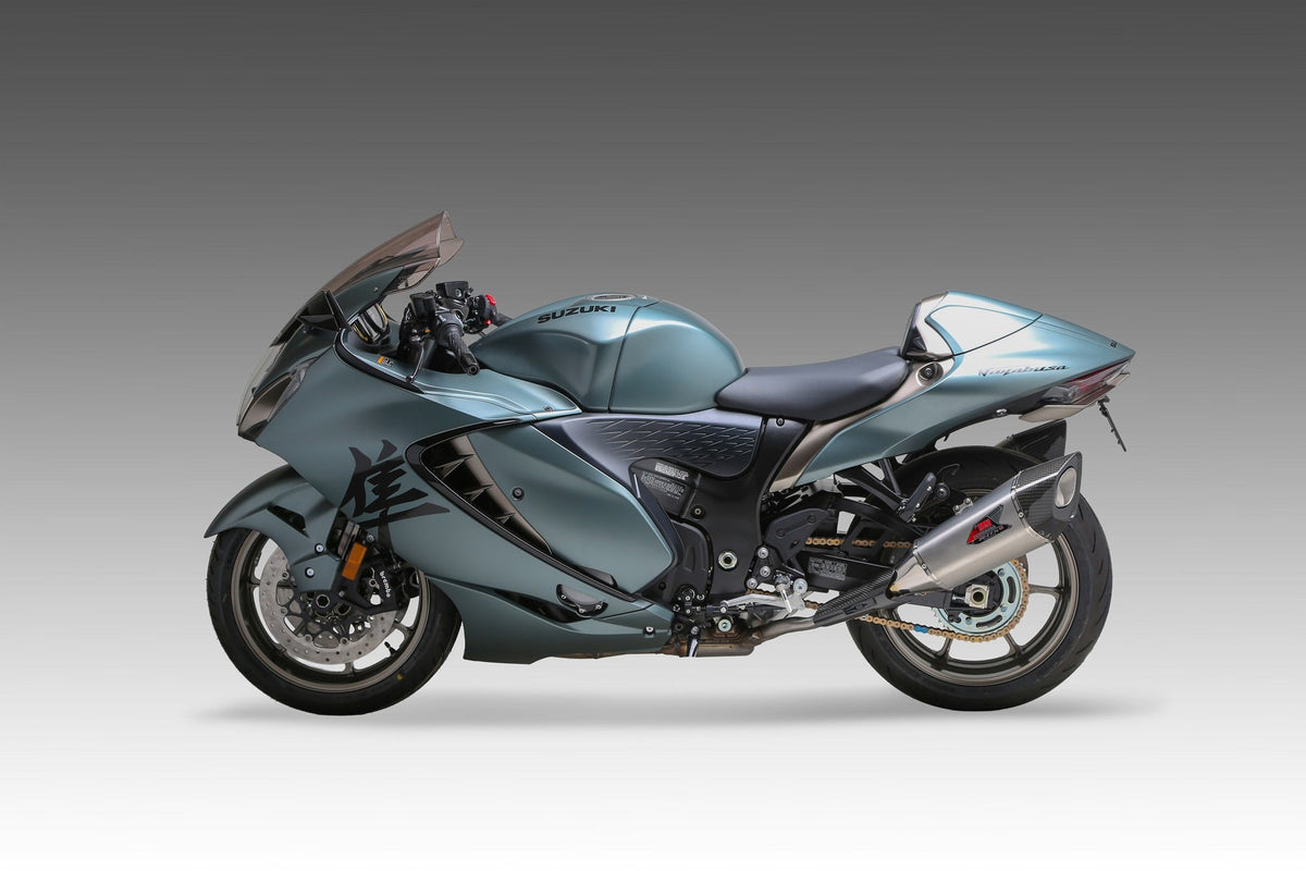 HAYABUSA 2021-26 Race R-11SQ-R Dual Stainless Slip-On Exhaust, w/ Stainless Mufflers - 1U0-592-L13G0