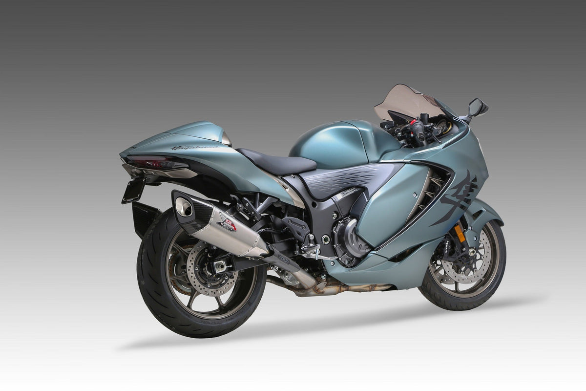 HAYABUSA 2021-26 Race R-11SQ-R Dual Stainless Slip-On Exhaust, w/ Stainless Mufflers - 1U0-592-L13G0