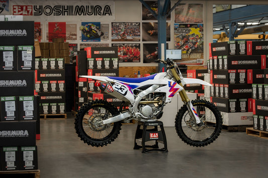 YZ250F 24-26 RS-12 Stainless Full Exhaust, w/ Aluminum Muffler - 231030S320