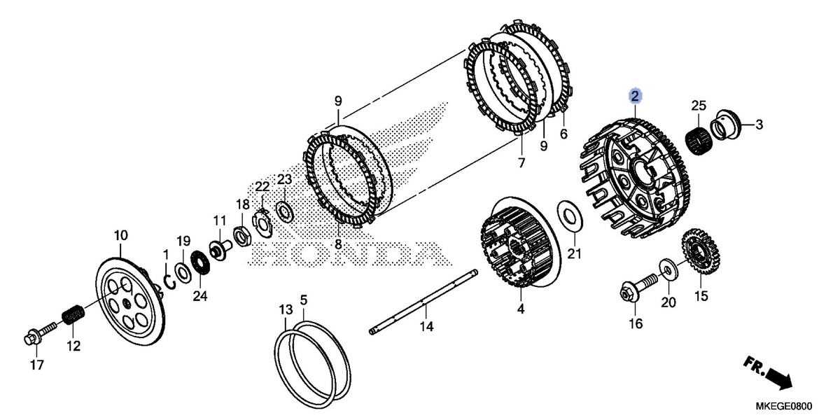 Honda OEM part 22100-MKE-A50