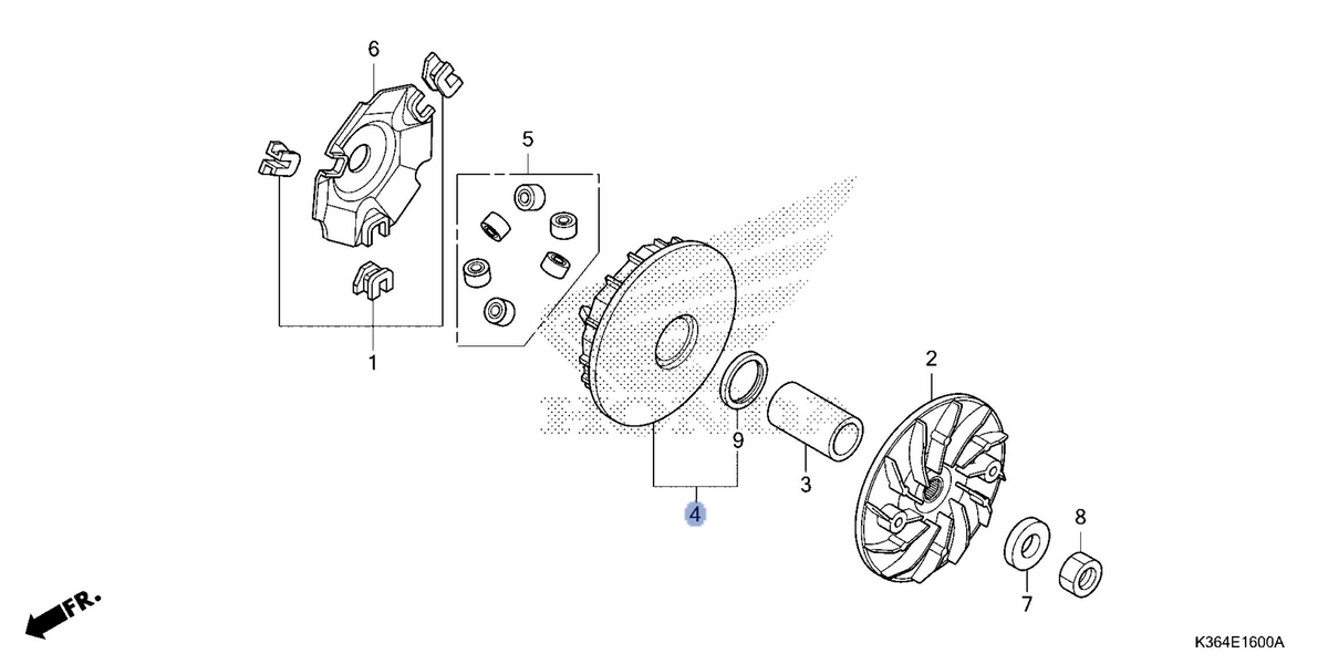 Honda OEM part 22110-K36-A00