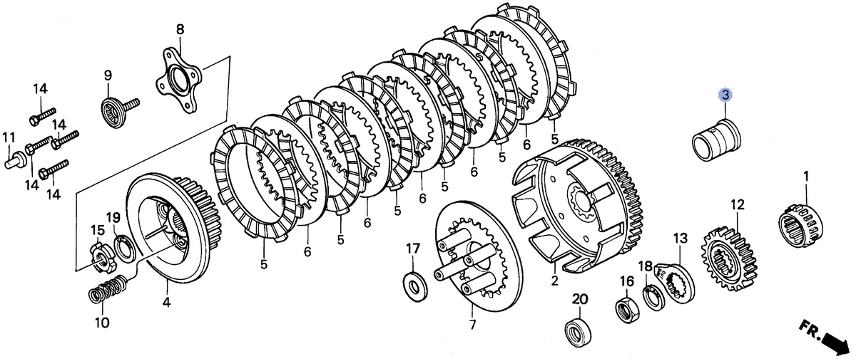 Honda OEM part 22116-KR0-010