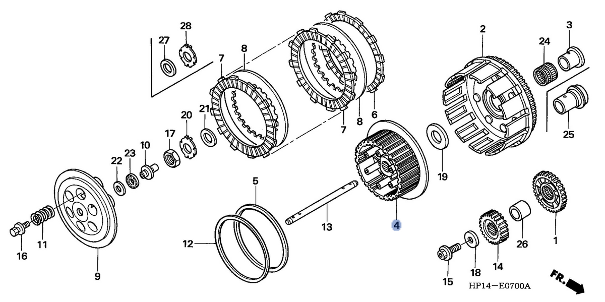 Honda OEM part 22120-HP1-670