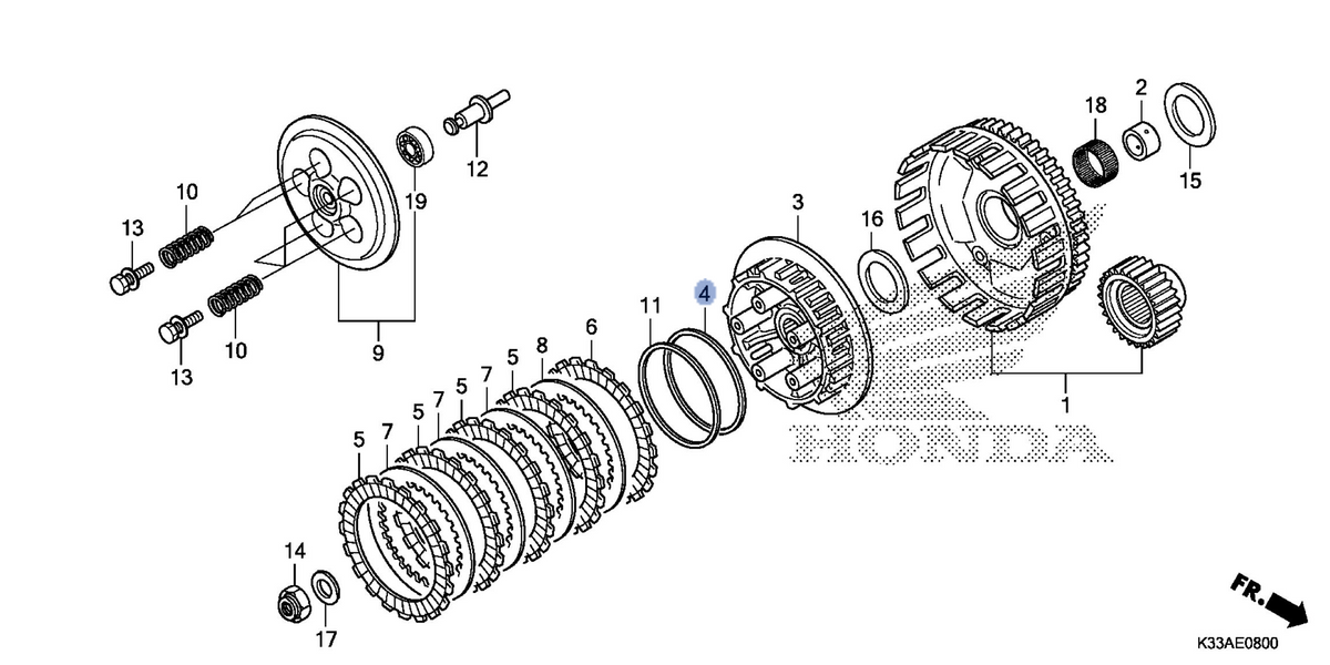 Honda OEM part 22125-KZZ-901