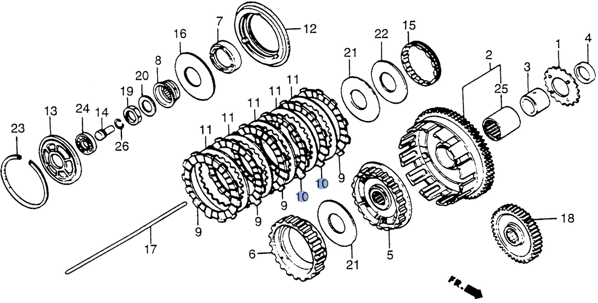 Honda OEM part 22201-MG8-010