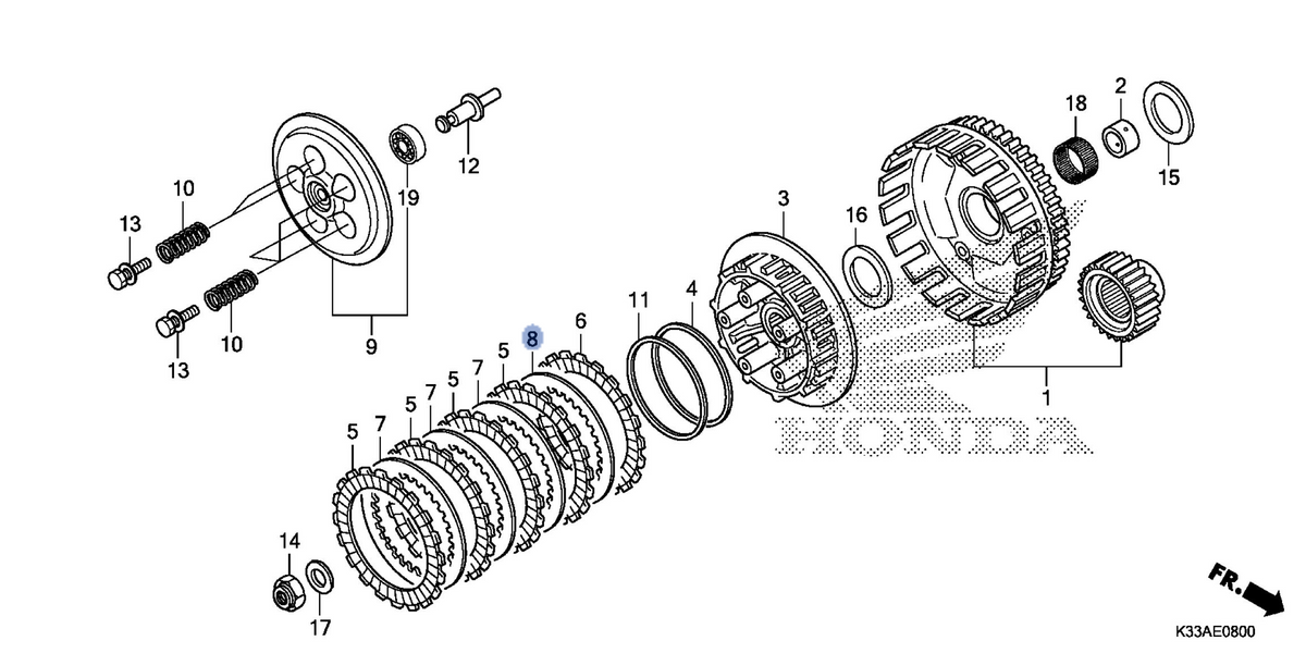 Honda OEM part 22322-KZZ-901