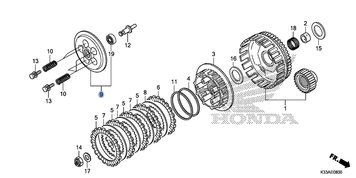 Honda OEM part 22350-KYJ-902