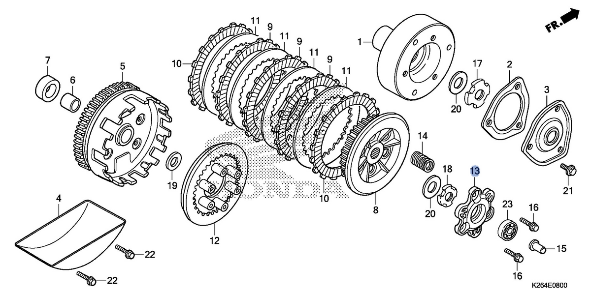 Honda OEM part 22361-KPG-T00