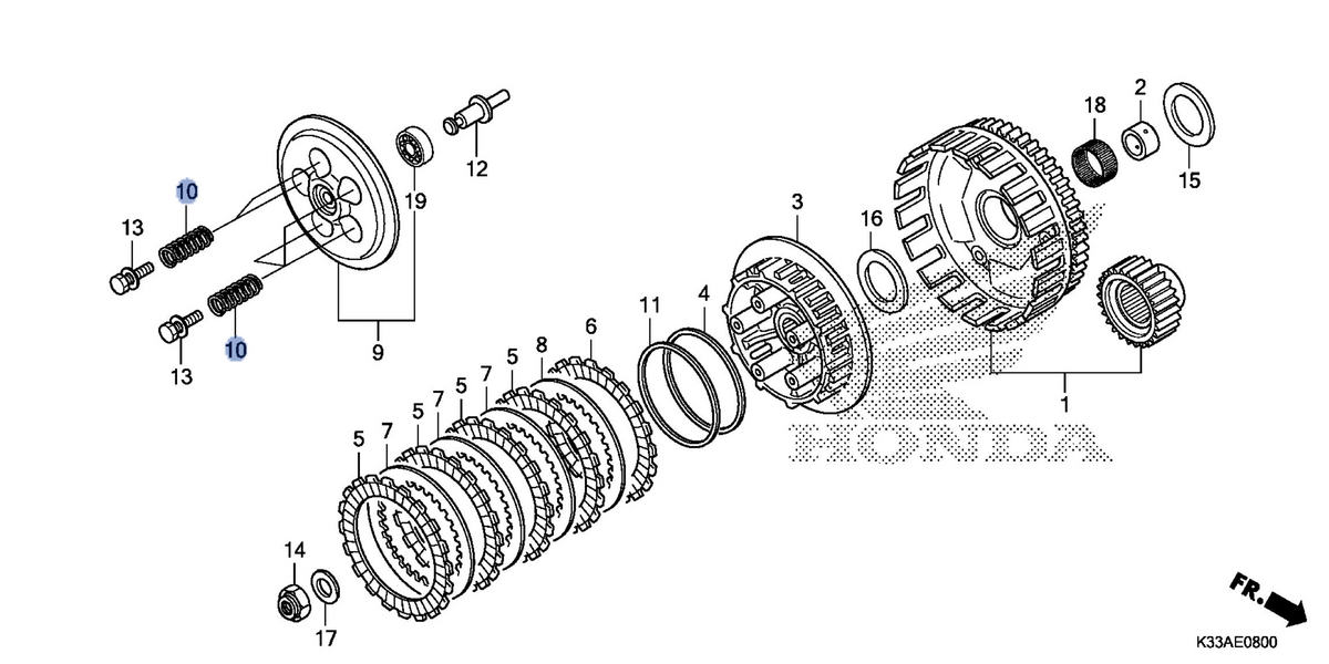 Honda OEM part 22401-K33-D01