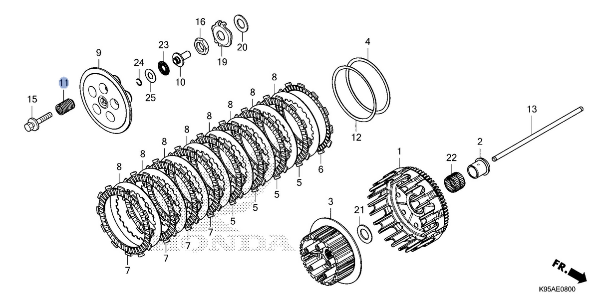 Honda OEM part 22401-K95-AA0