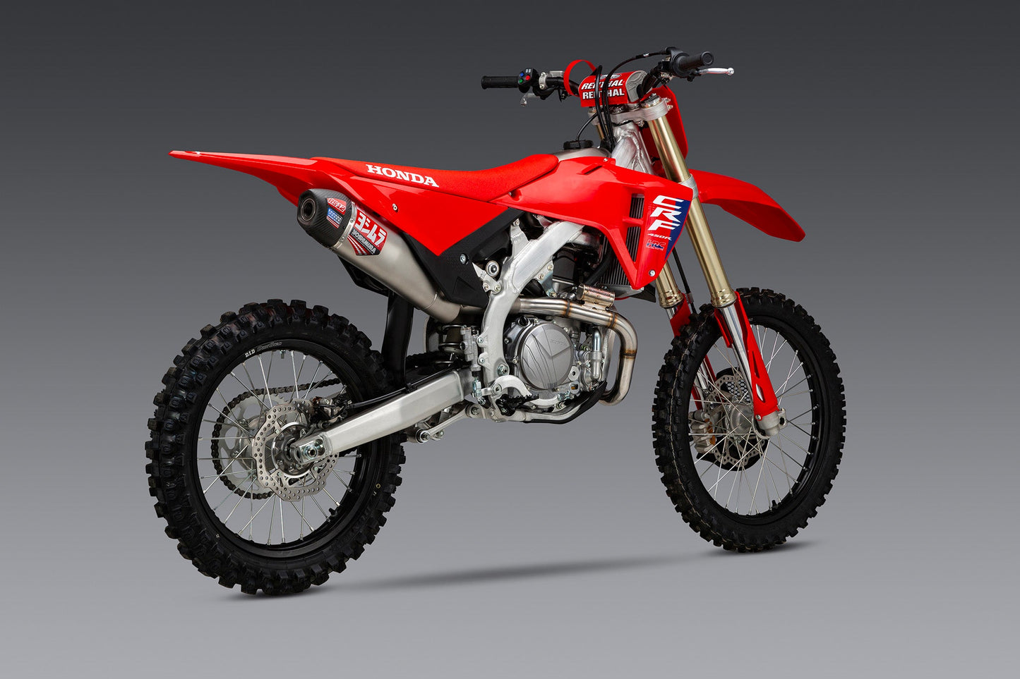 CRF450R/RX 25-26 RS-12 Stainless Full Exhaust, w/ Stainless Muffler - 225860S520