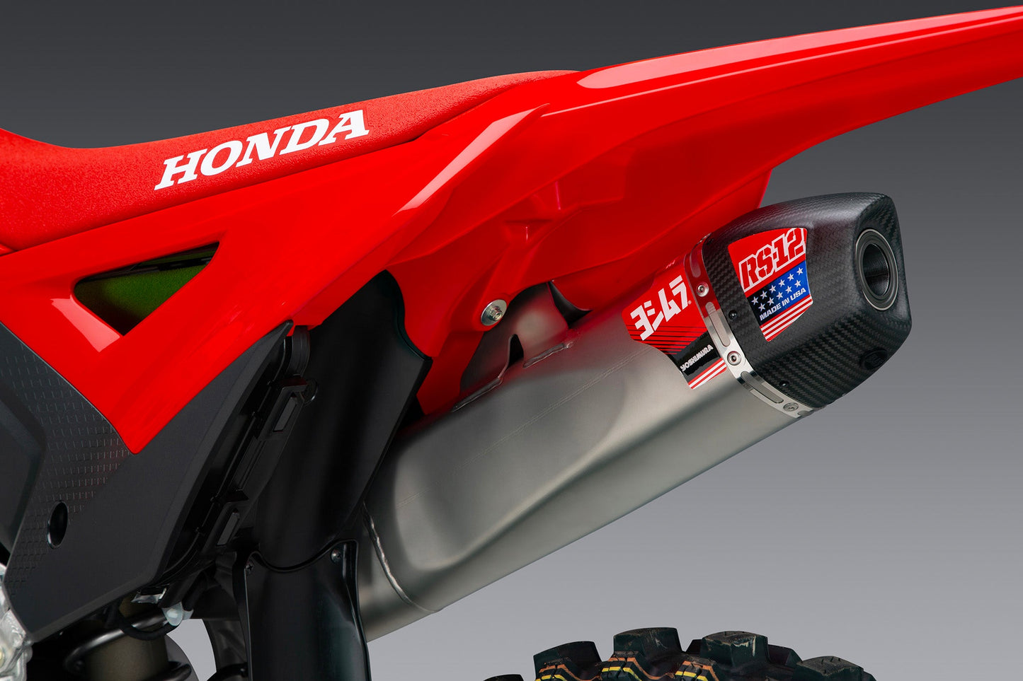 CRF450R/RX 25-26 RS-12 Stainless Full Exhaust, w/ Stainless Muffler - 225860S520