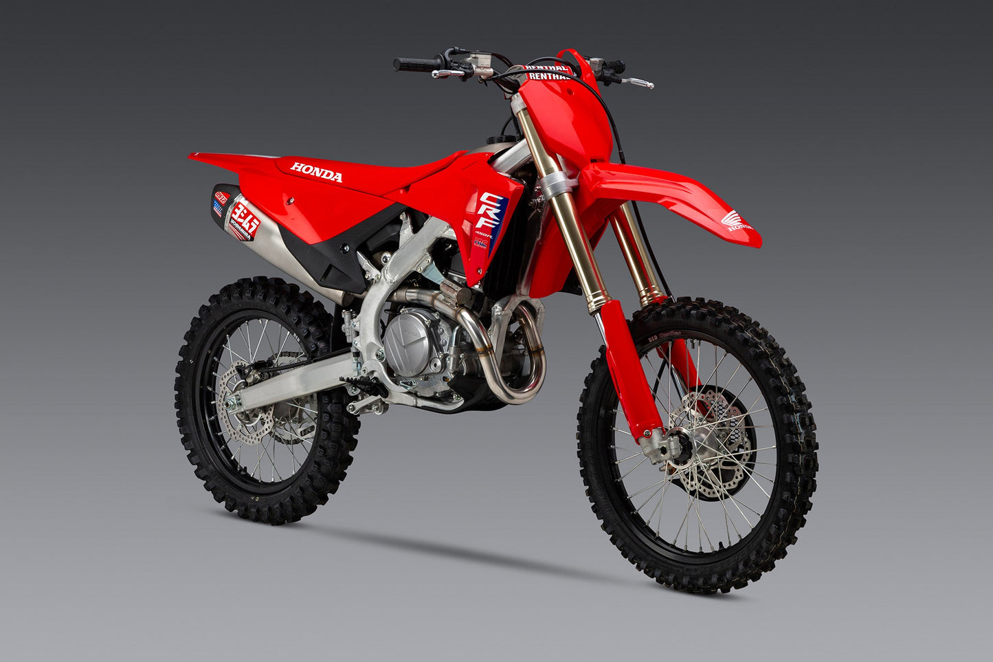 CRF450R/RX 25-26 RS-12 Stainless Full Exhaust, w/ Stainless Muffler - 225860S520