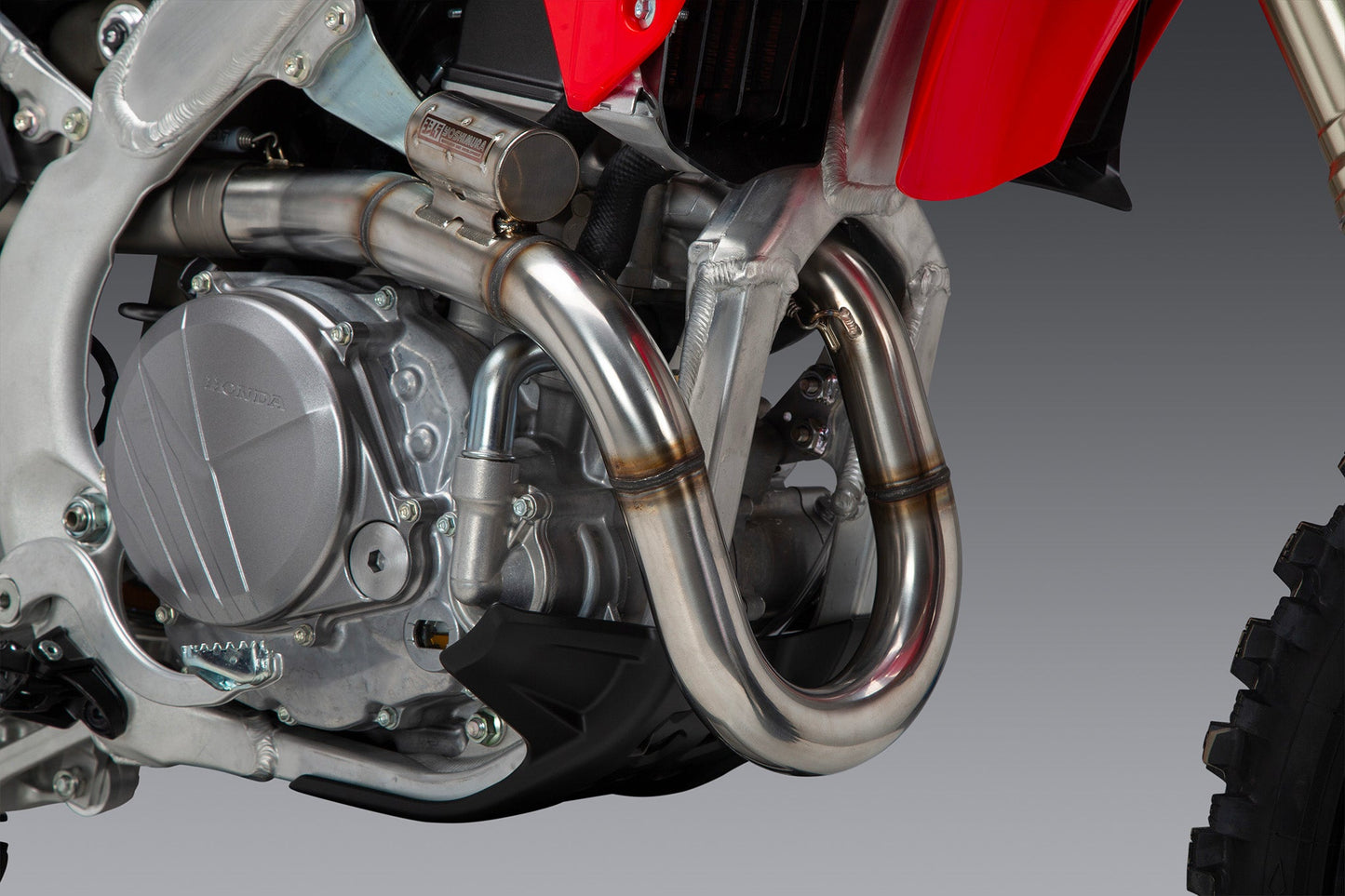 CRF450R/RX 25-26 RS-12 Stainless Full Exhaust, w/ Stainless Muffler - 225860S520