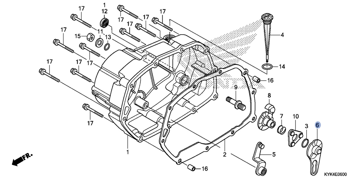 Honda OEM part 22823-KWW-740
