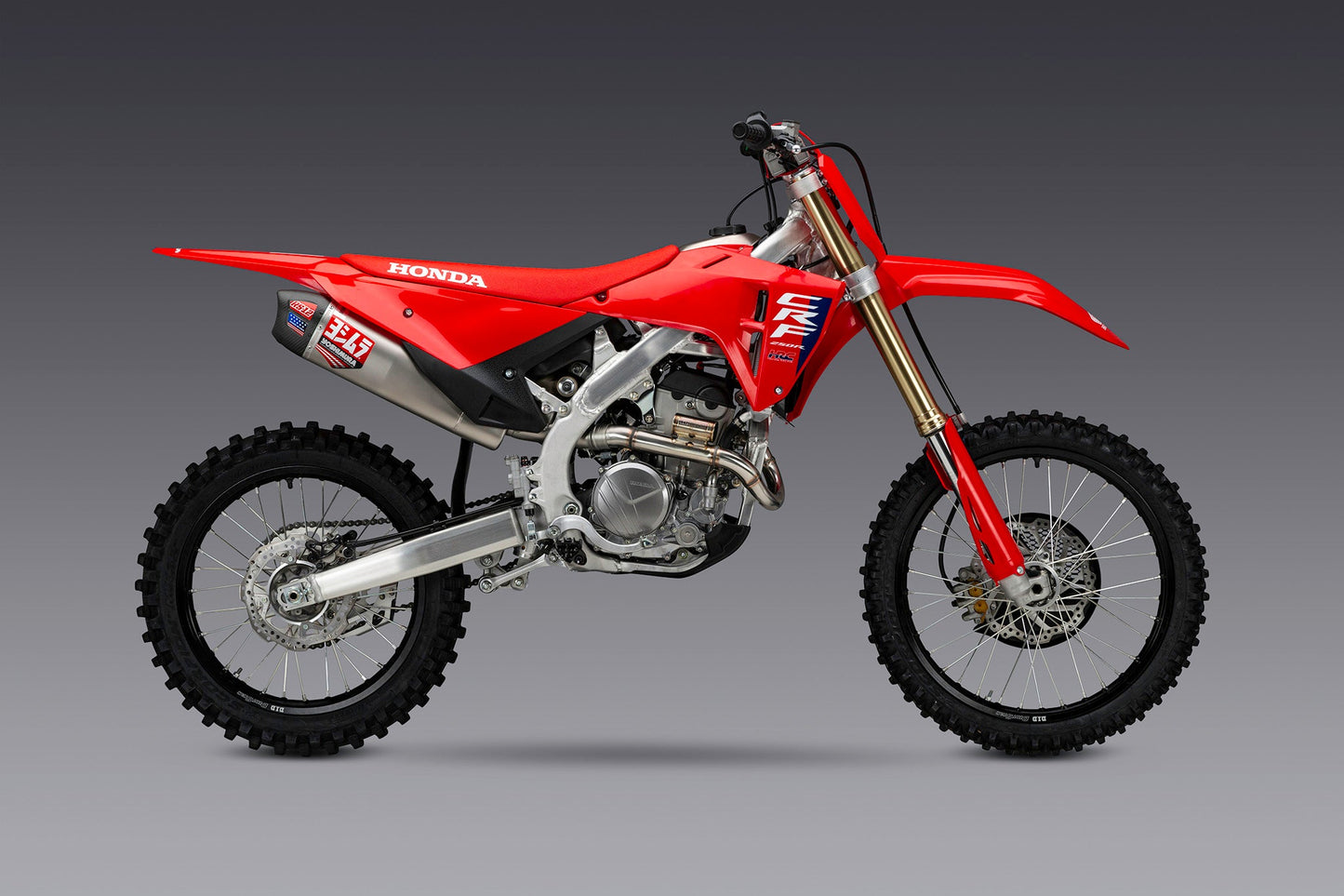CRF250R/RX 25-26 RS-12 Stainless Full Exhaust, w/ Stainless Muffler - 228460S520
