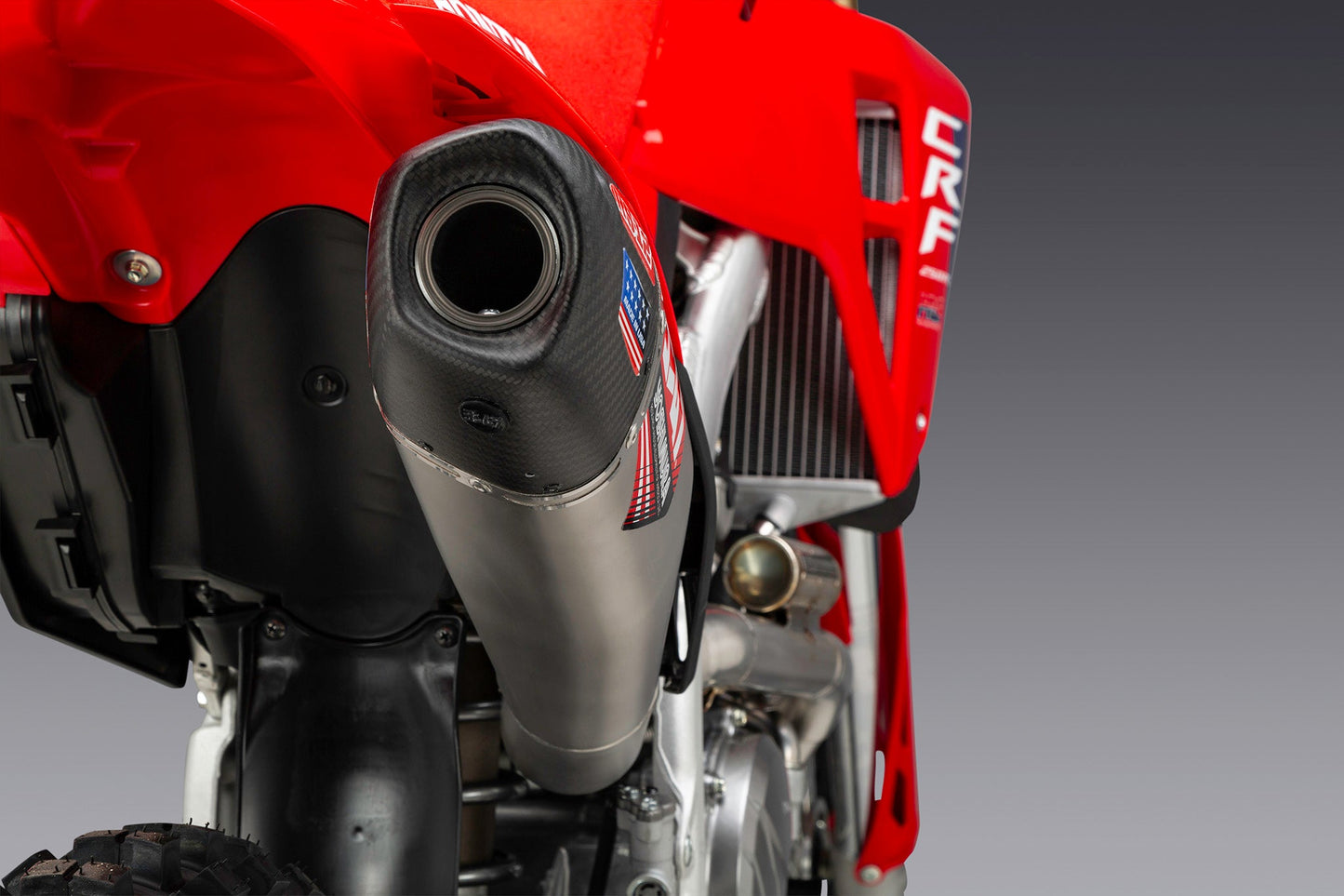 CRF250R/RX 25-26 RS-12 Stainless Full Exhaust, w/ Stainless Muffler - 228460S520
