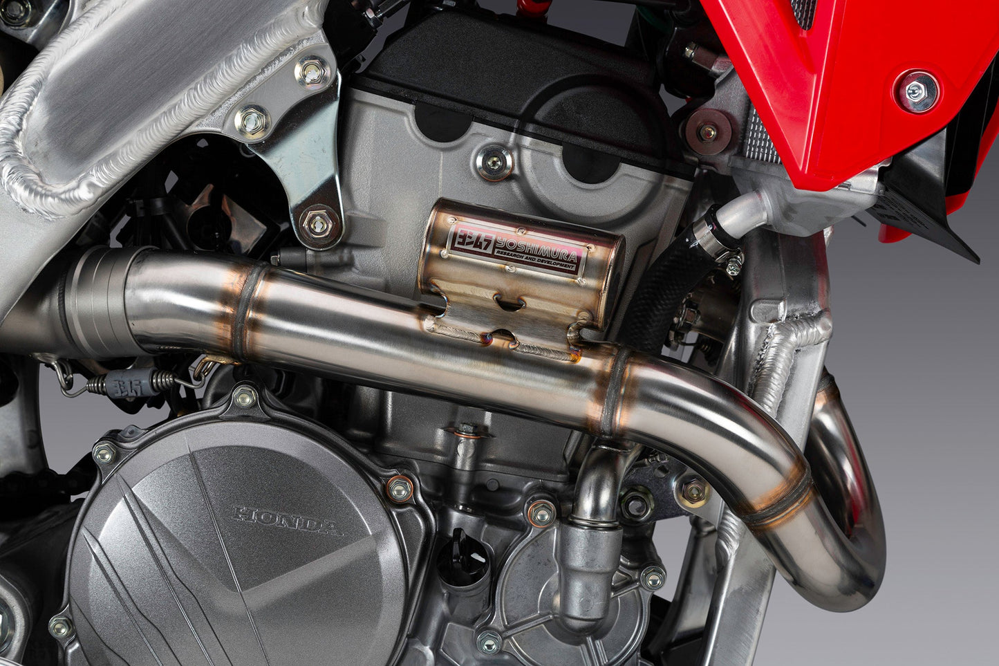 CRF250R/RX 25-26 RS-12 Stainless Full Exhaust, w/ Stainless Muffler - 228460S520