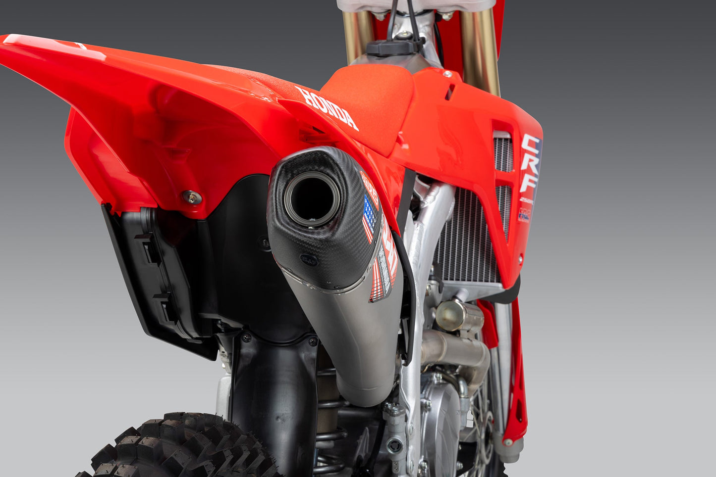 CRF250R/RX 25-26 RS-12 Titanium Full Exhaust, w/ Titanium Muffler - 228461S720