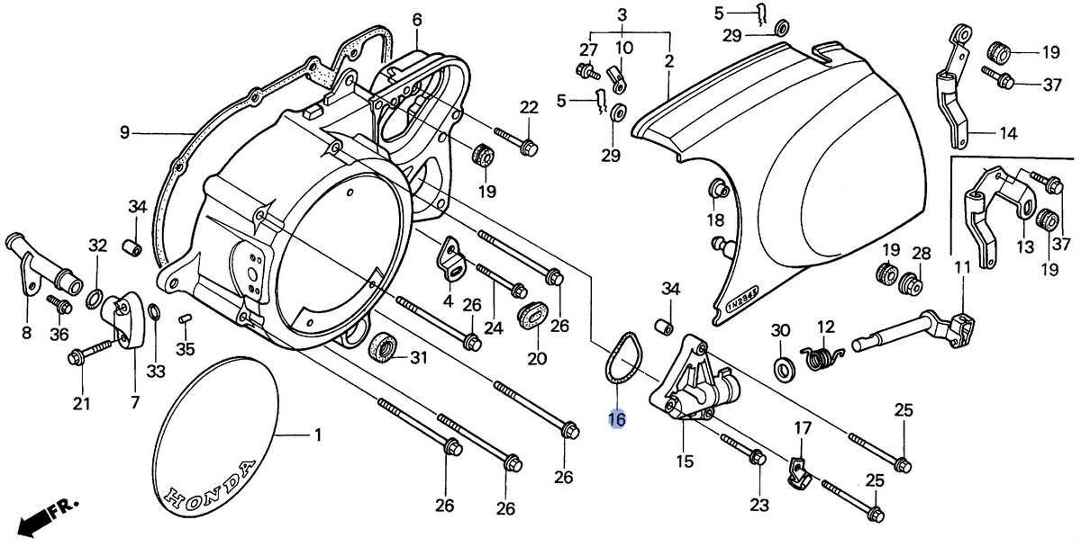 Honda OEM part 22862-MAH-003