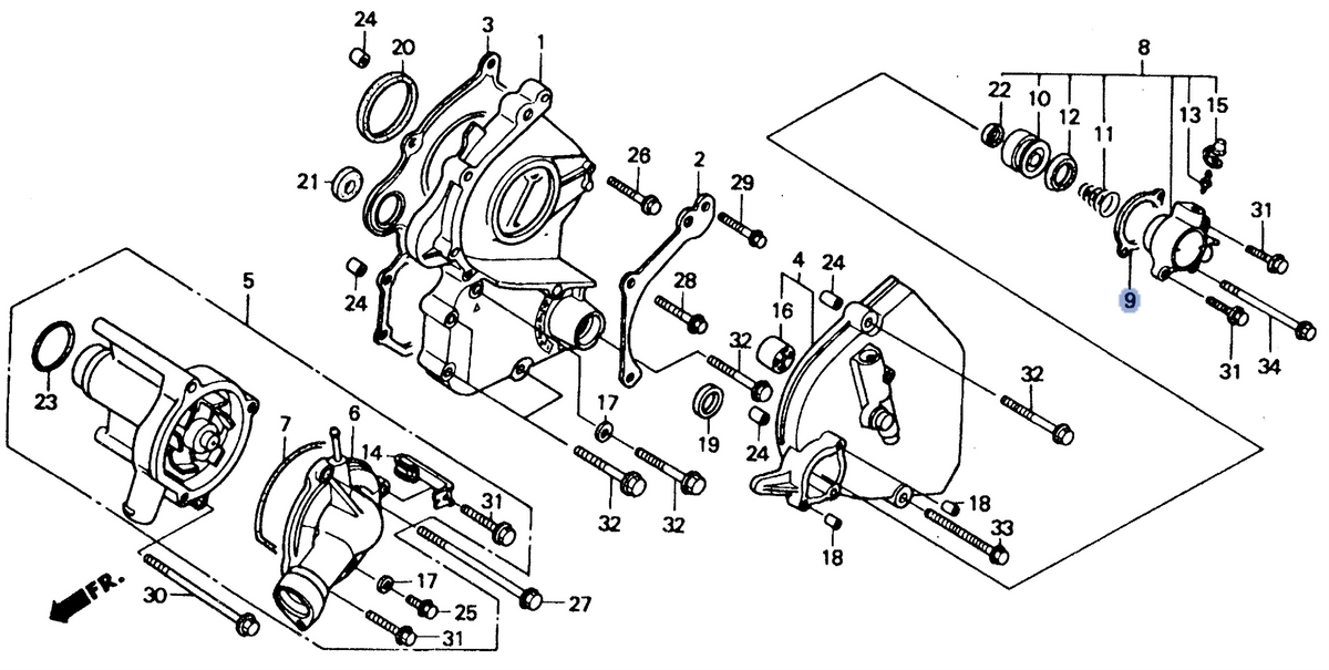 Honda OEM part 22862-MW7-650