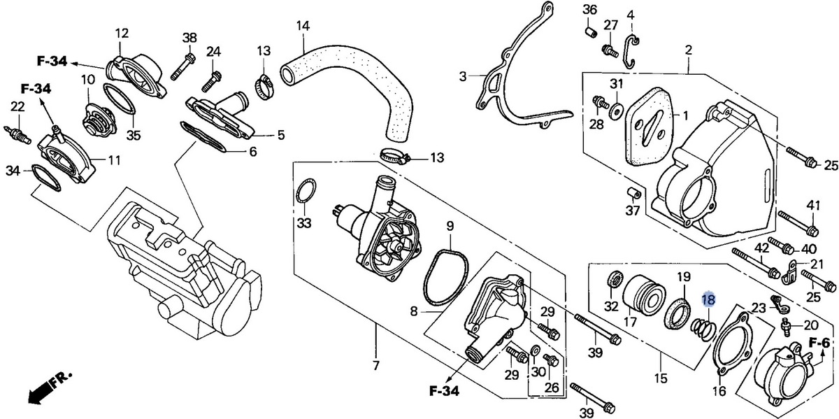 Honda OEM part 22864-MT7-016
