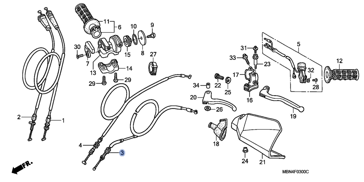 Honda OEM part 22870-MBN-670