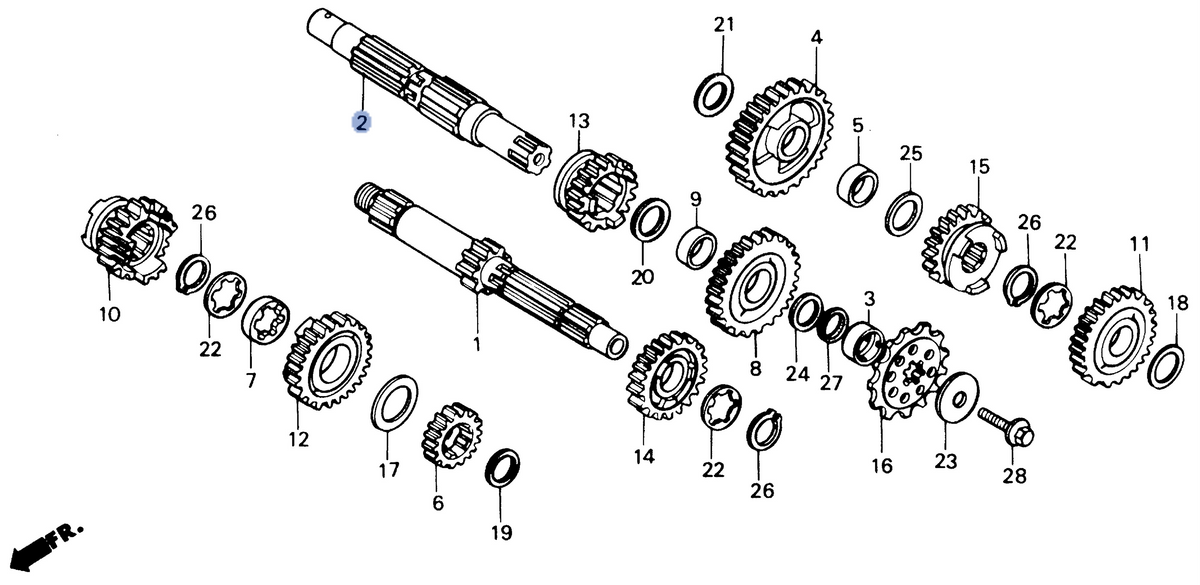 Honda OEM part 23221-ML3-871