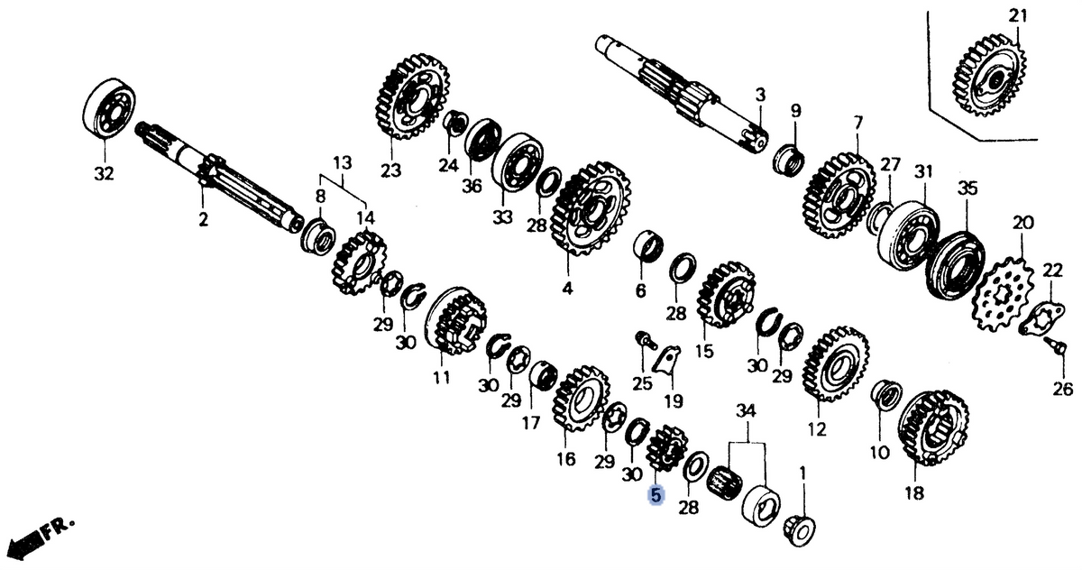 Honda OEM part 23421-MN9-641