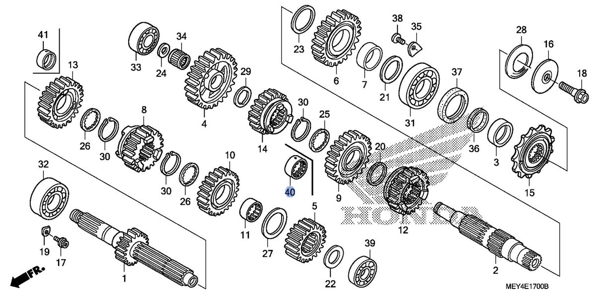 Honda OEM part 23432-HN1-A40