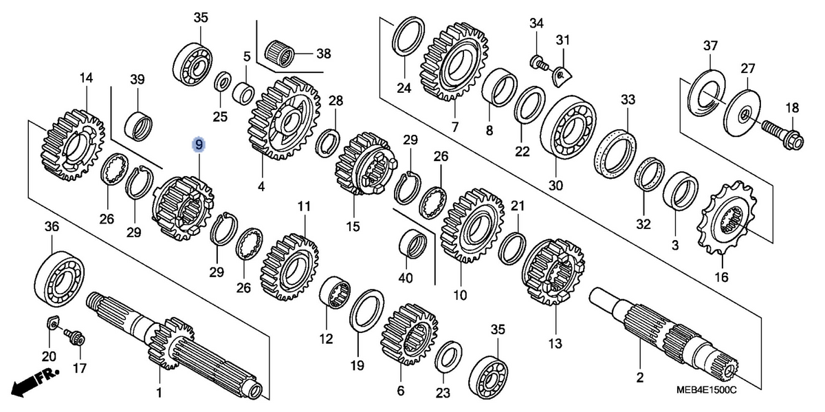 Honda OEM part 23441-MEN-A10