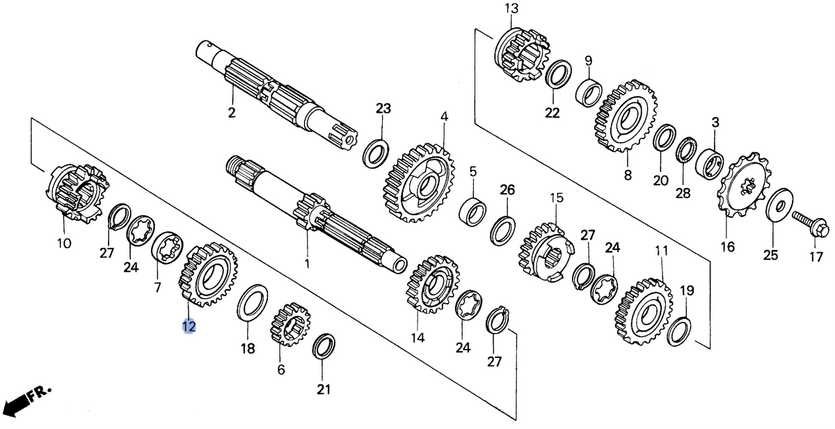 Honda OEM part 23461-ML3-670