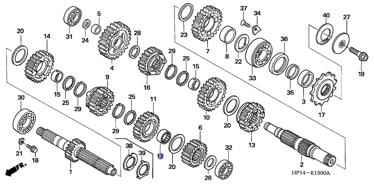 Honda OEM part 23462-HP1-600