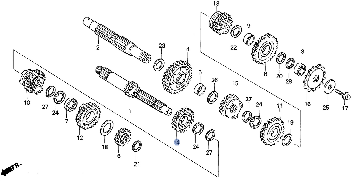 Honda OEM part 23481-ML3-670