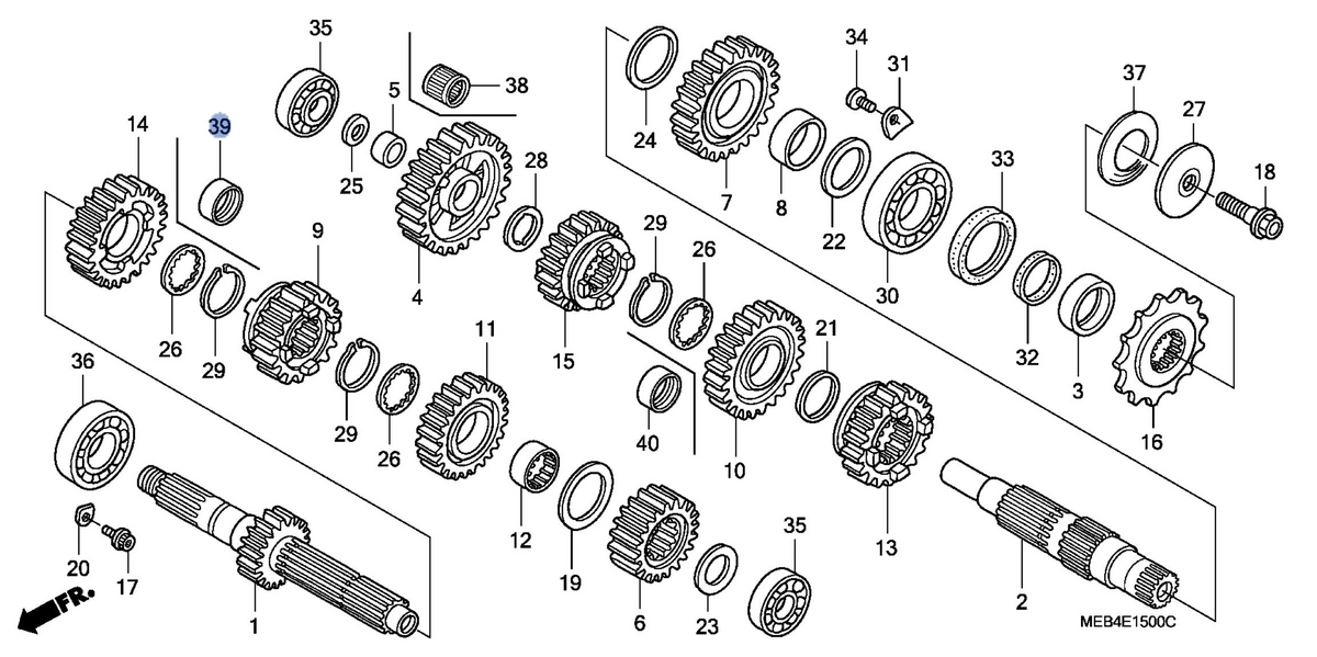 Honda OEM part 23482-MEN-A00