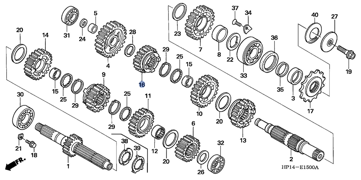 Honda OEM part 23491-HP1-600
