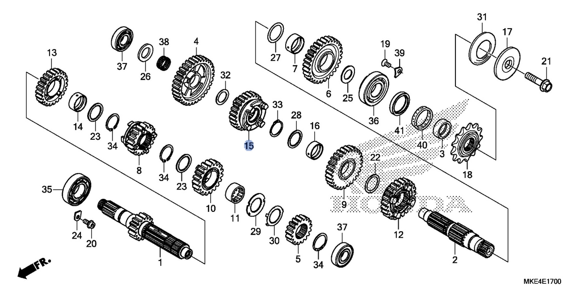 Honda OEM part 23491-MKE-A00