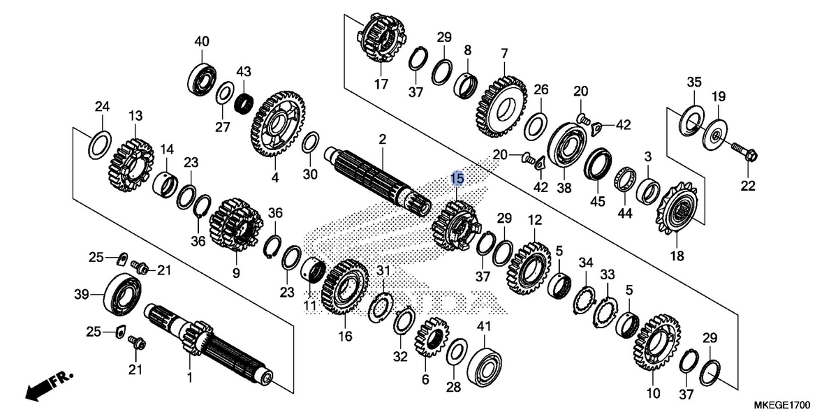 Honda OEM part 23501-MKE-A50