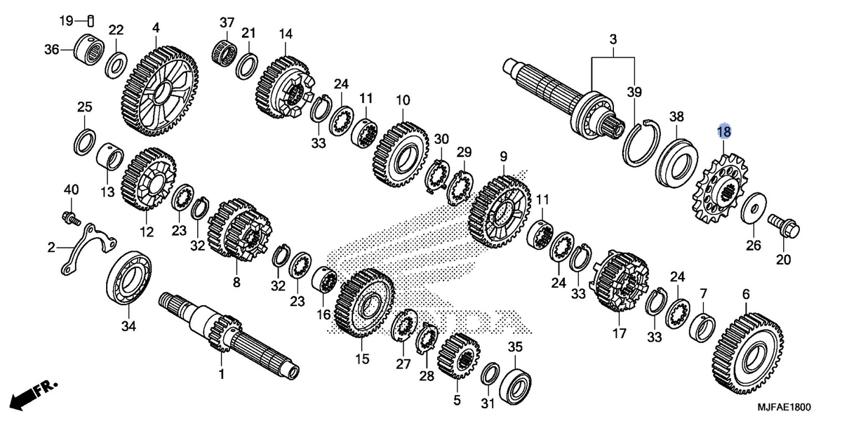 Honda OEM part 23801-MGS-D30