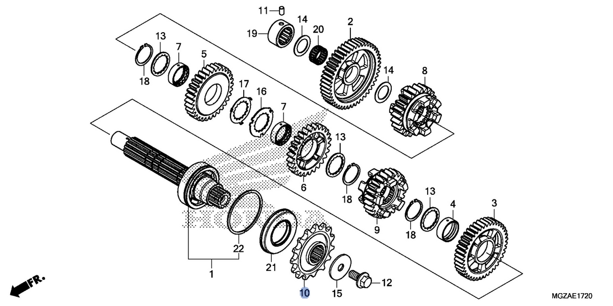 Honda OEM part 23801-MGZ-J01