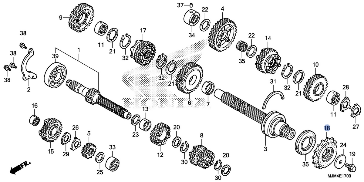 Honda OEM part 23801-MJM-D00